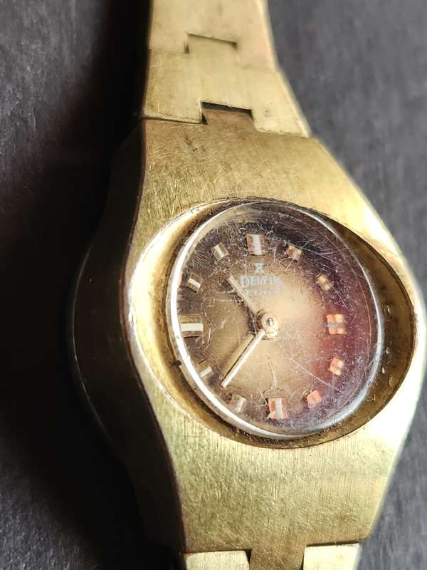 Vintage Ladies Delfin Edox Swiss made Mechanical Wrist Watch (not working) nice condition