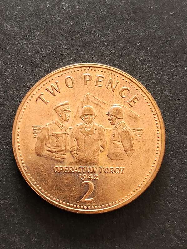 UK Twopence 2011 (Operation Torch 1942) BU - as per photograph