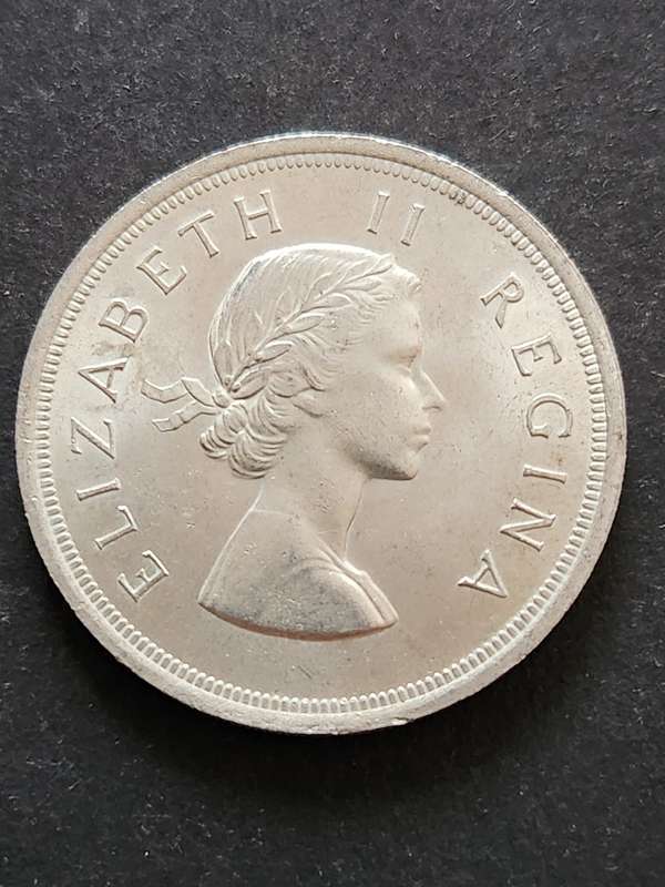 Union 5 Shillings 1957 (nice condition) - as per photograph