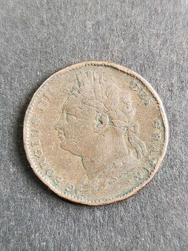 UK George IIII Farthing 1821 - as per photograph