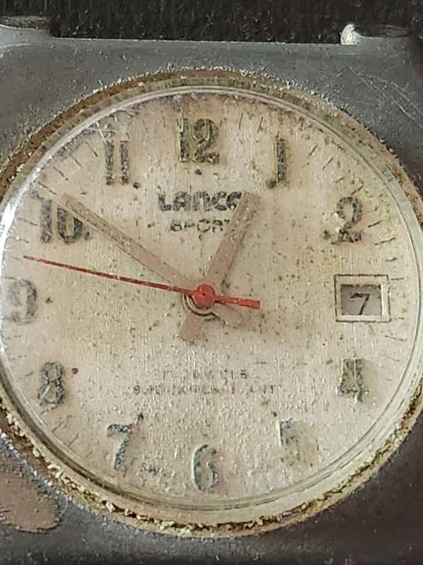 Vintage Lanco Sport 17 Jewels Shock Resistant Mechanical Wrist Watch (not working) - as per photo