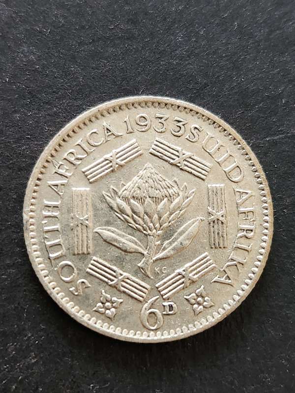 Union Sixpence 1933 - as per photograph