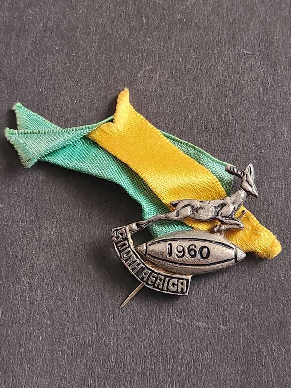 Springbok Rugby Lapel Pin Badge 1960 - as per photograph