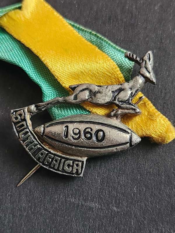 Springbok Rugby Lapel Pin Badge 1960 - as per photograph