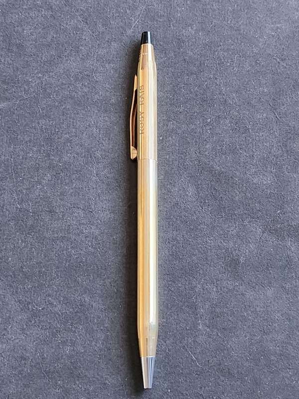 Vintage Cross Pen/Pencil Set 1/20 10kt Rolled Gold - made in Ireland (excellent condition) engraved
