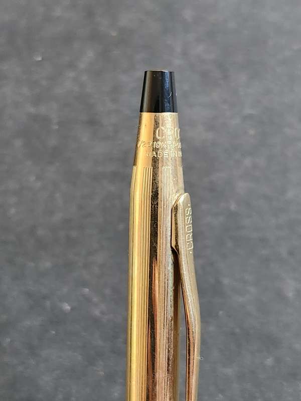 Vintage Cross Pen/Pencil Set 1/20 10kt Rolled Gold - made in Ireland (excellent condition) engraved