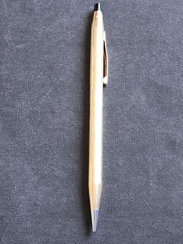 Vintage Cross Pen/Pencil Set 1/20 10kt Rolled Gold - made in Ireland (excellent condition) engraved