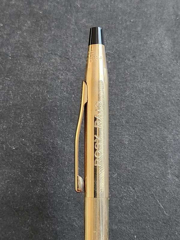 Vintage Cross Pen/Pencil Set 1/20 10kt Rolled Gold - made in Ireland (excellent condition) engraved