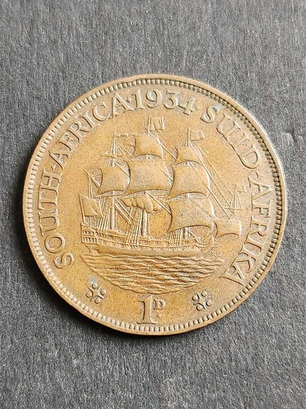 Union Penny 1934 - as per photograph
