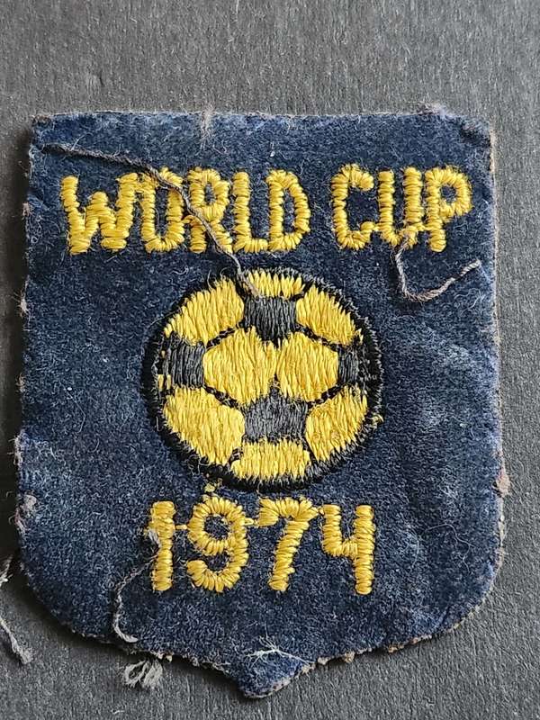 Soccer World Cup 1974 Cloth Badge- as per photograph