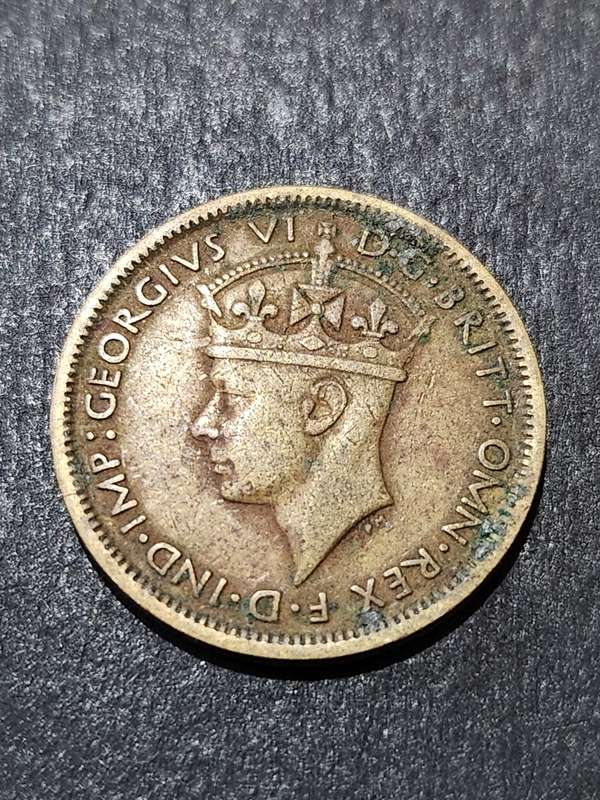 British West Africa One Shilling 1945 - as per photograph