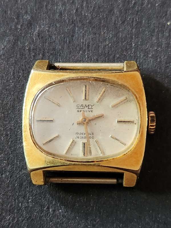 Vintage Ladies Camy Geneve 17 Jewels Inca Block Mechanical Wrist Watch no. 1043
