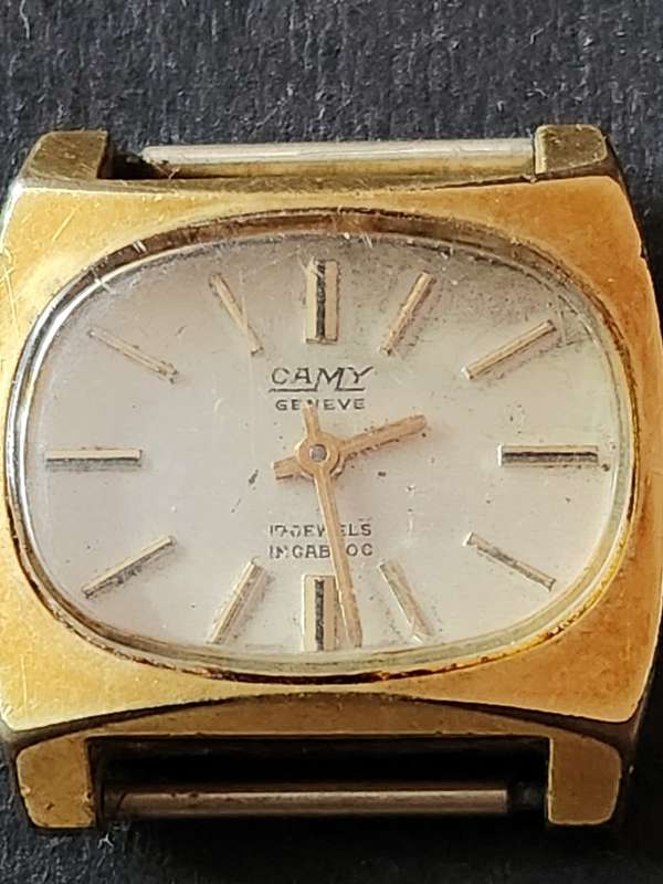 Vintage Ladies Camy Geneve 17 Jewels Inca Block Mechanical Wrist Watch no. 1043