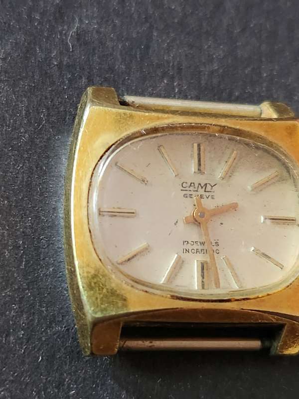 Vintage Ladies Camy Geneve 17 Jewels Inca Block Mechanical Wrist Watch no. 1043