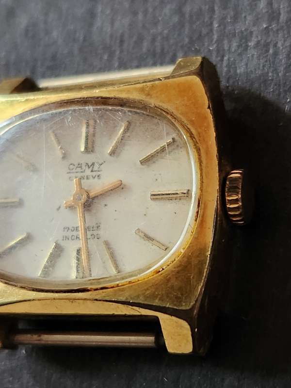 Vintage Ladies Camy Geneve 17 Jewels Inca Block Mechanical Wrist Watch no. 1043