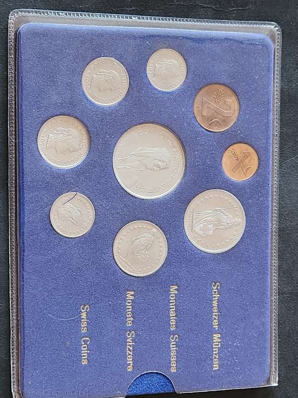 Swiss Coin Set 1976 - as per photograph