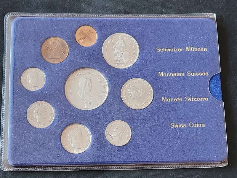 Swiss Coin Set 1976 - as per photograph