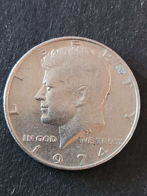 USA Kennedy 1/2 Dollar 1974 - as per photograph
