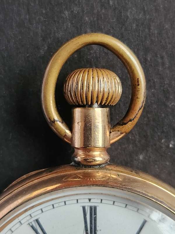 Vintage Gold Plated Star Pocket Watch case no. 103624, movement no. 49499 (not working)