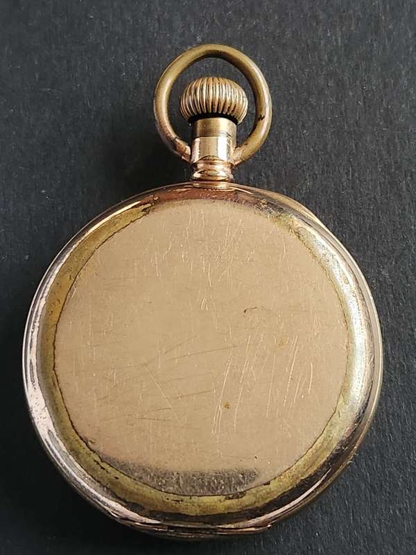 Vintage Gold Plated Star Pocket Watch case no. 103624, movement no. 49499 (not working)