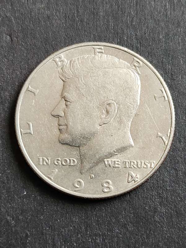 USA Kennedy 1/2 Dollar 1984 - as per photograph