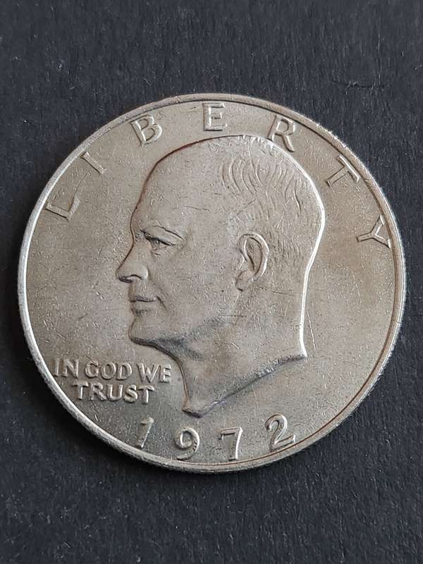 USA Eisenhower Dollar 1972 (nice condition) - as per photograph
