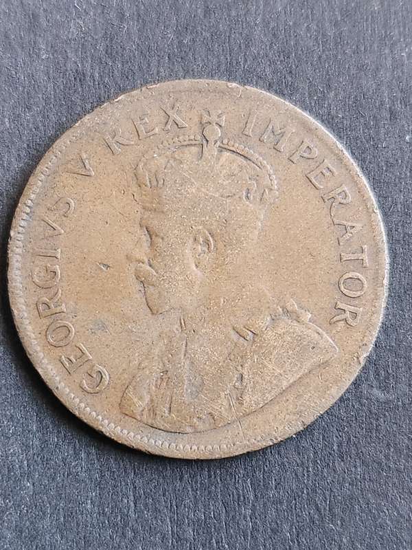 Union One Penny 1929 - as per photograph