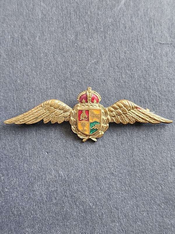 SAAF World War 2 Sweetheart Brooch- Gilt Metal Enamel - as per photograph