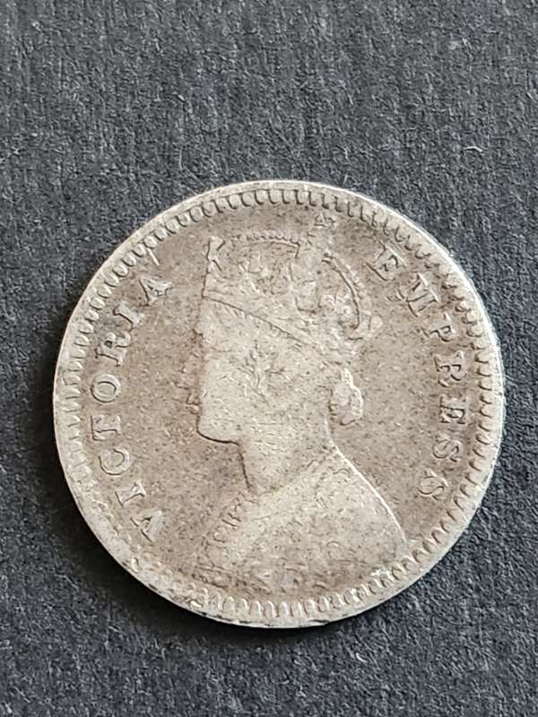 India 2 Annas 1896 - as per photograph