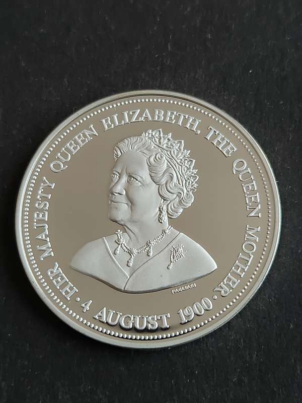 Sterling Silver Medallion to Commemorate her Majesty Queen Elizabeth the Queen Mother`s 80th Birthda