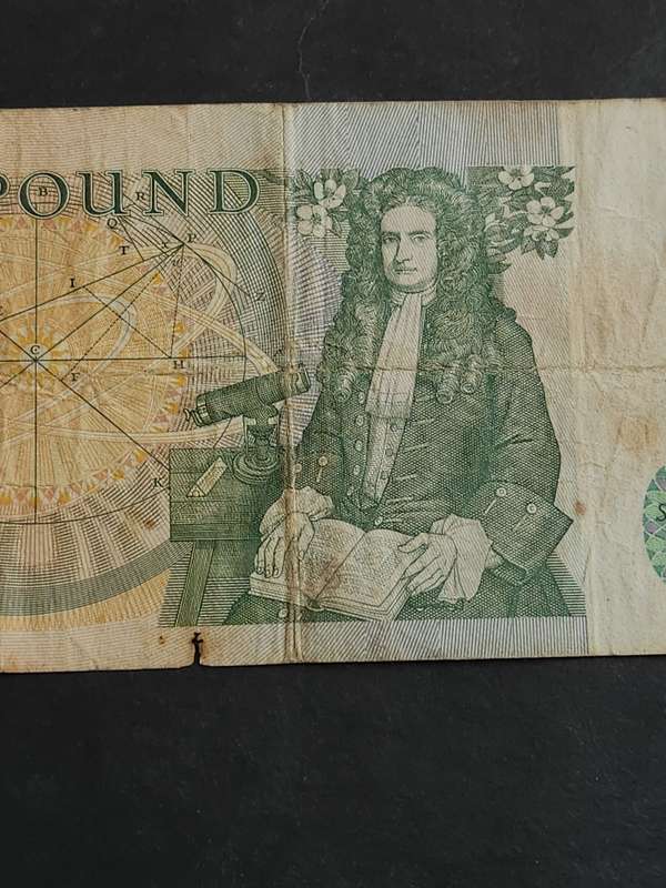 Bank of England One Pound QEII Filler Note (tears)- as per photograph