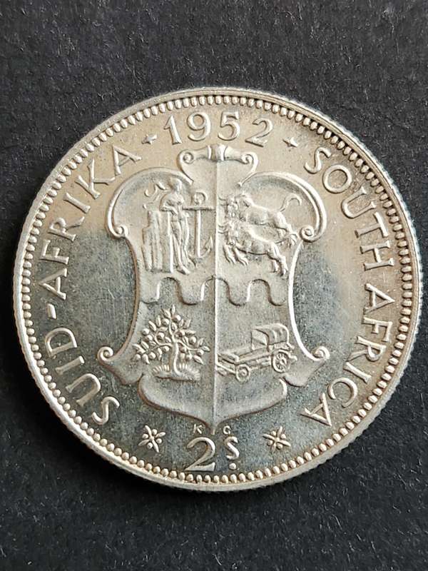 Union 2 Shillings 1952 Proof - as per photograph