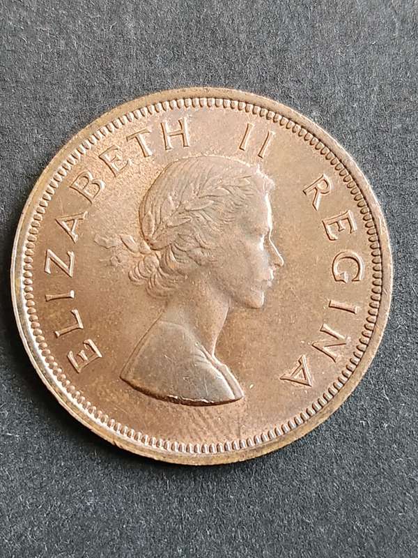 Union Penny 1958 EF+/UNC- as per photograph