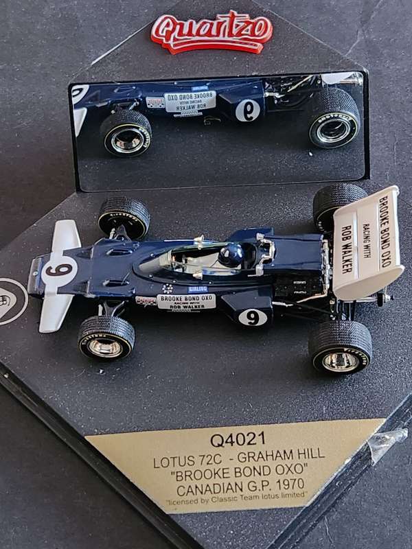 Quartzo Q4021 Lotus 72C - Graham Hill "Brooke Bond Oxo" Canadian G.P. 1970 - as per photograph