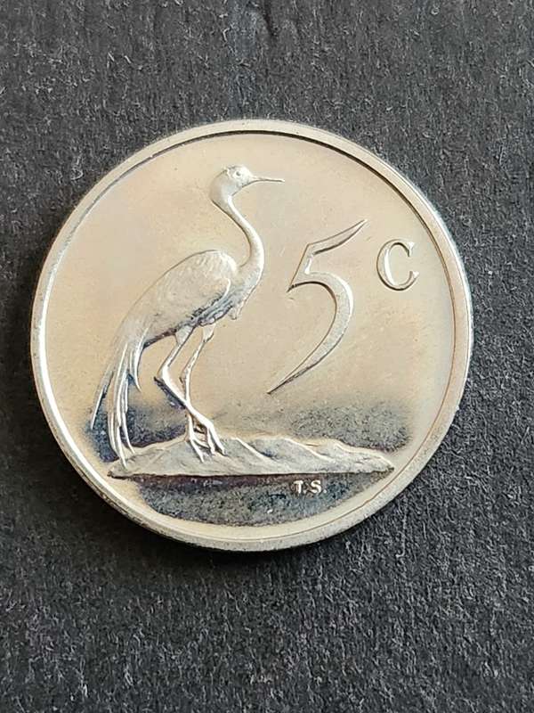 Republic 5 Cents 1989 scarce date - as per photograph