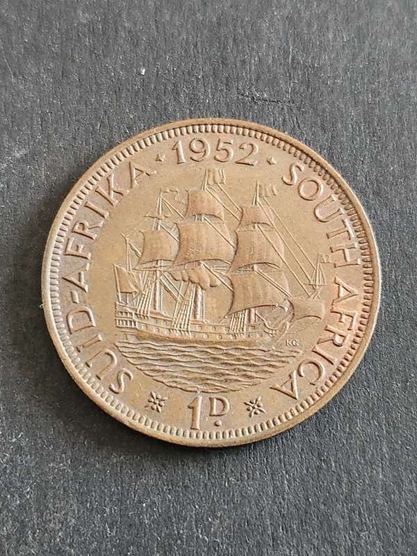 Union Penny 1952 EF+/UNC- as per photograph