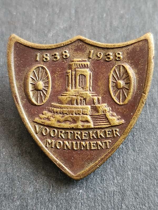 Voortrekker Monument 1838-1938 Lapel Badge - as per photograph