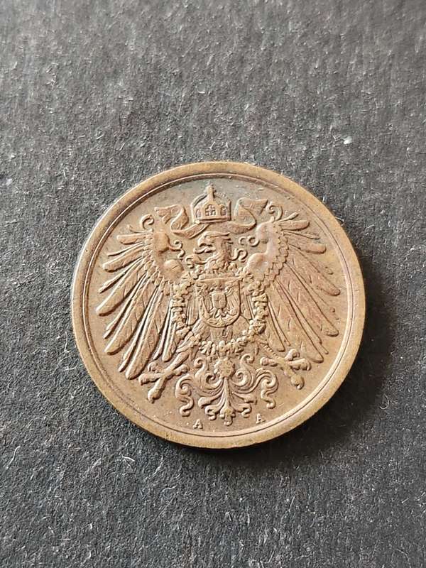 Deutsches Reich 2 Pfennig 1907 - as per photograph