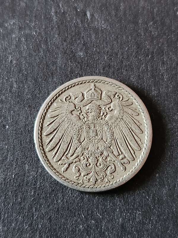 Deutsches Reich 5 Pfennig 1908 - as per photograph
