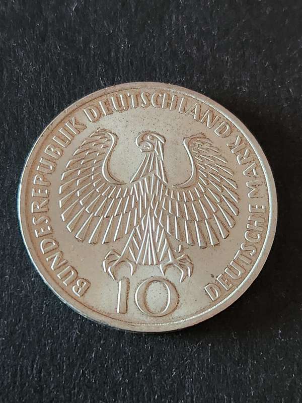 Germany 10 Deutsch Mark 1972 Munich Summer Olympics Silver - as per photograph