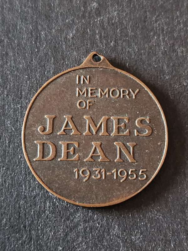 Medal to Commemorate the Memory of James Dean 1931-1955 - as per photograph