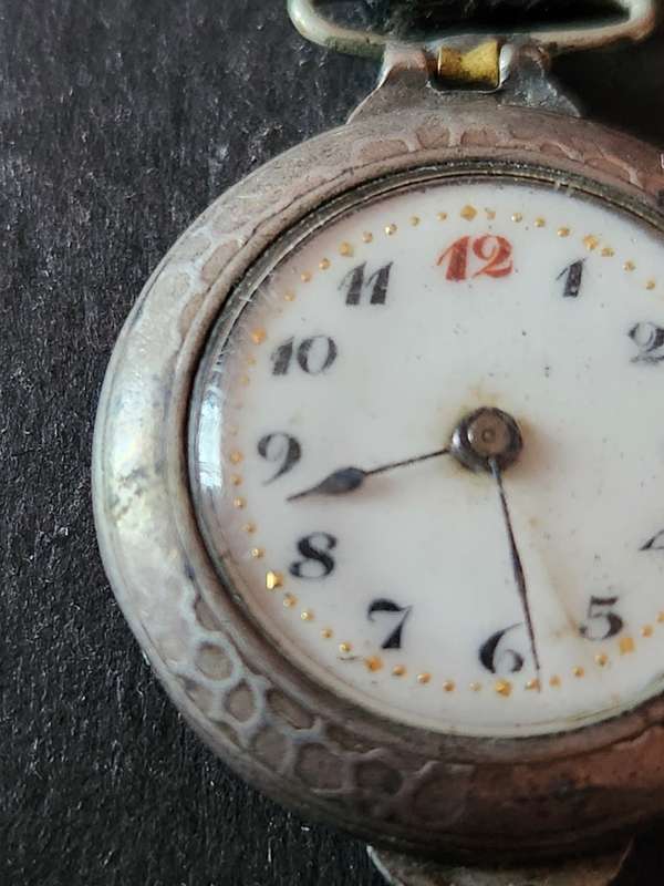 Vintage Ladies Silver Wrist Watch. 800 Silver - as per photograph