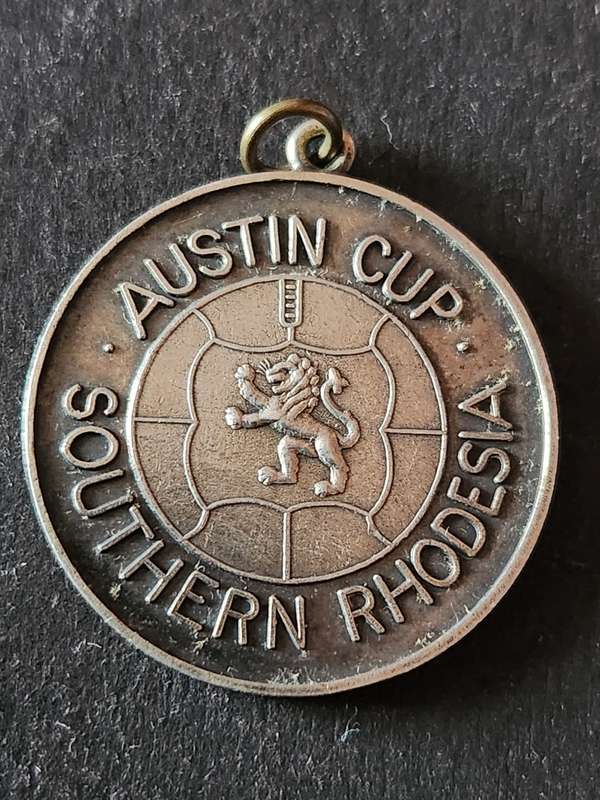 Austin Cup Southern Rhodesia Sterling Silver Medallion 13g (A. Freeman) 1954 - as per photograph