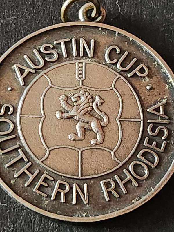 Austin Cup Southern Rhodesia Sterling Silver Medallion 13g (A. Freeman) 1954 - as per photograph