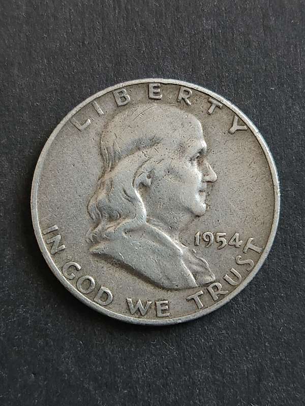 USA Franklin Half Dollar 1954 - as per photograph