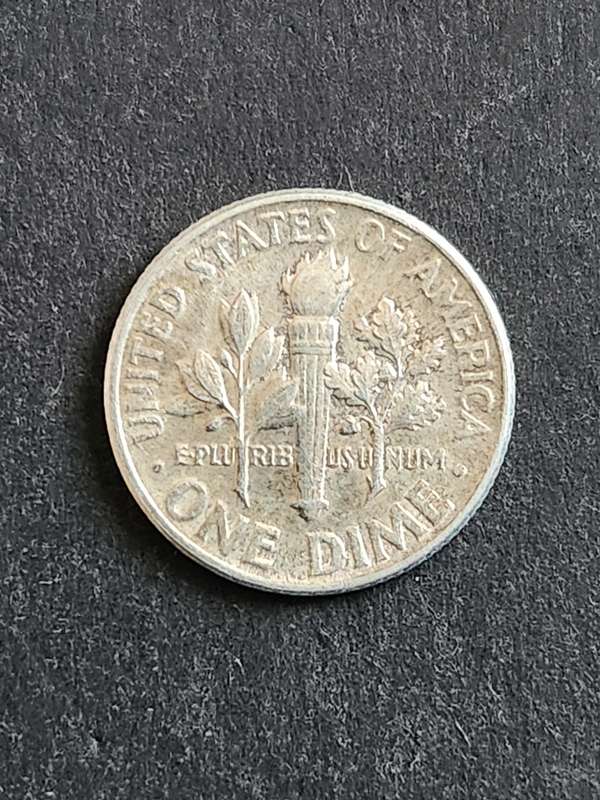 Roosevelt Dime 1954 Silver (nice condition) - as per photograph