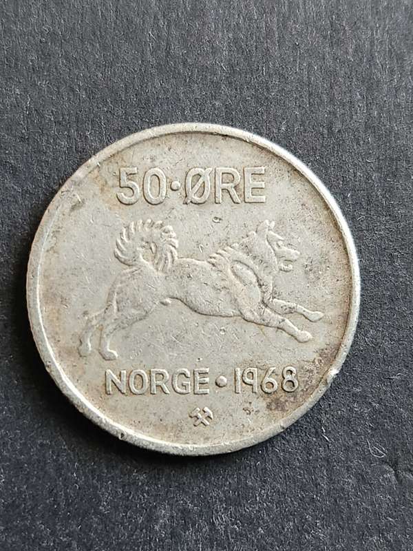 Norway 50 Ore 1968 - as per photograph