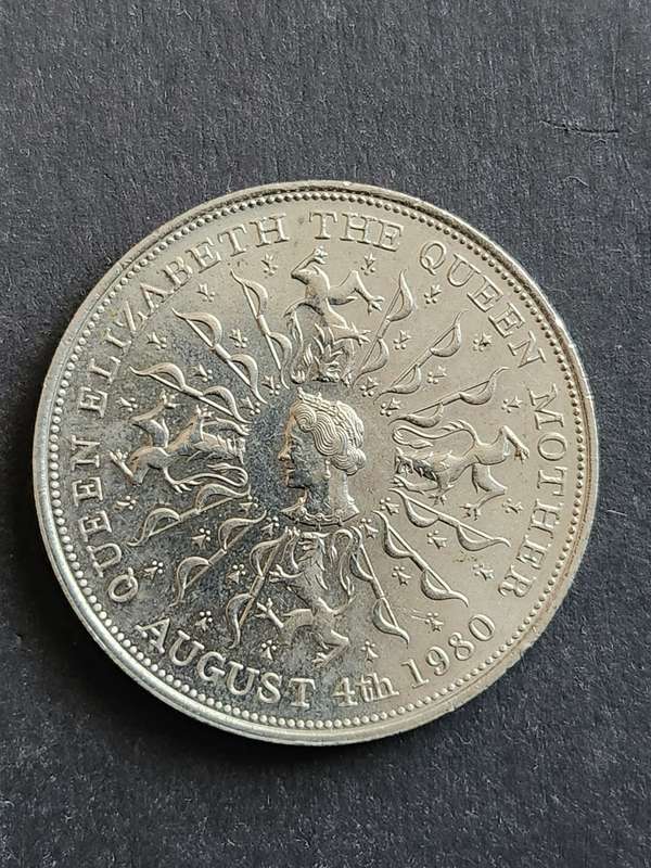 Queen Elizabeth Her Majesty Queen Mother 's 80th Birthday 4 August 1980 Crown - as per photograph