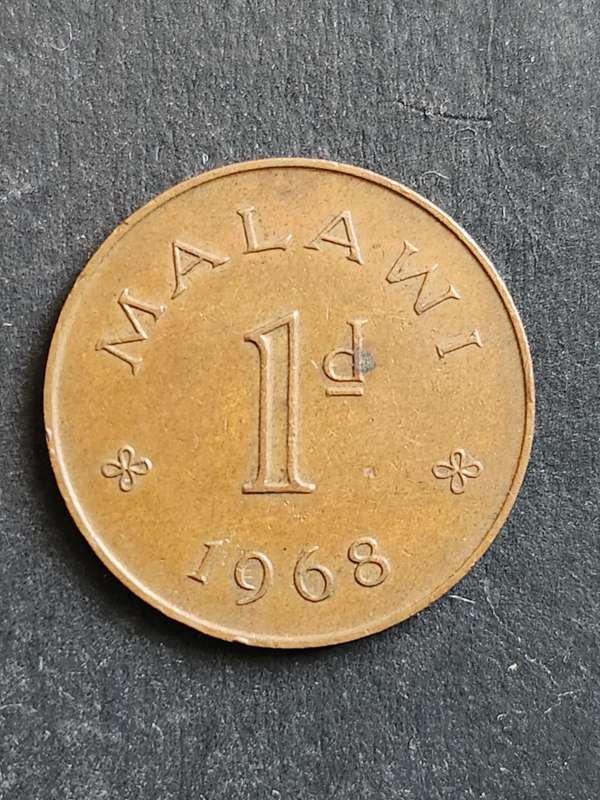 Malawi 1 Penny 1968 - as per photograph