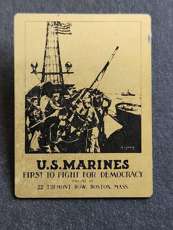 US Marines First 10 Fight for Democracy Badge - as per photograph